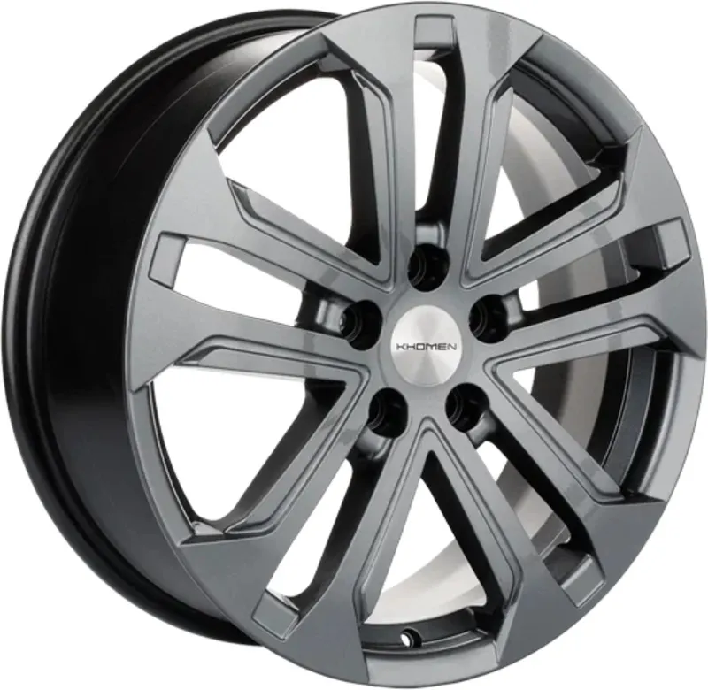 Литой диск Khomen KHW1803 Omoda C5 18x7" 5x108мм DIA 60.1мм ET 33мм (Gray)