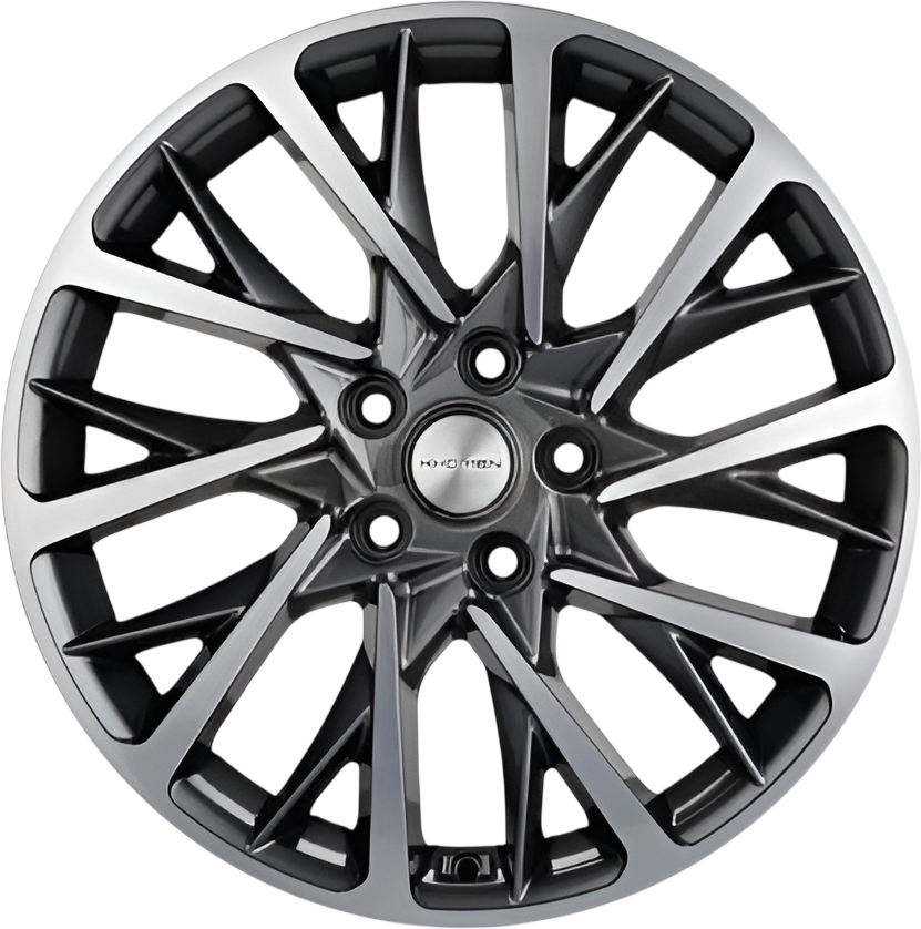 Литой диск Khomen KHW1804 Tugela/Jaguar F-Pace 18x7.5" 5x108мм DIA 63.4мм ET 46мм (Gray)