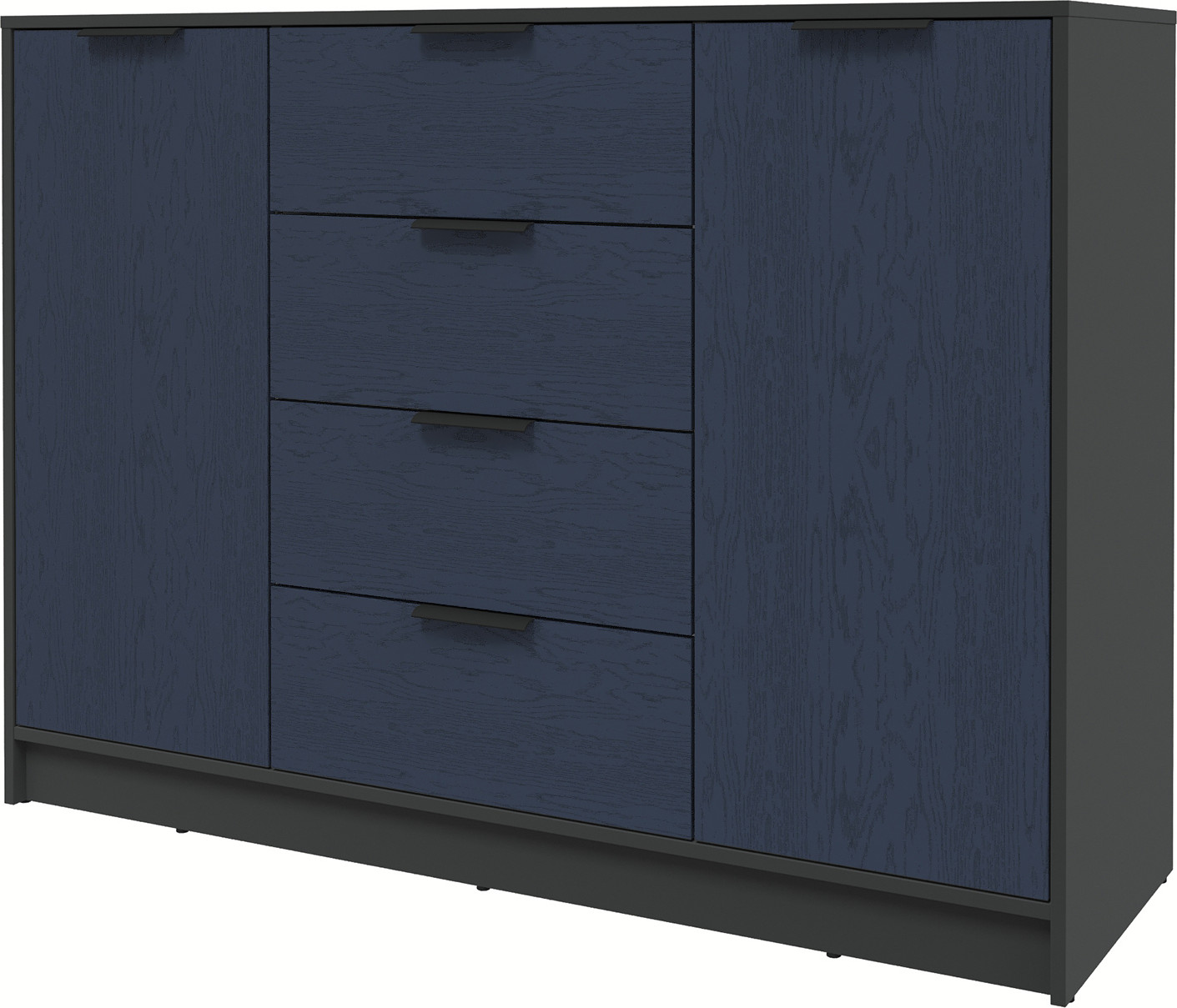 Тумба Interline Концепт КТ-Т140 Глосс (антрацит/дуб королевский) — фото 1