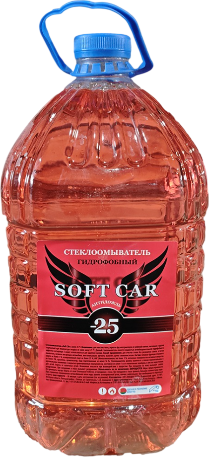 Жидкость стеклоомывающая No Brand Soft Car -25 / 58667 (4л)