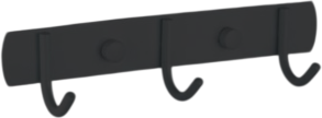 Крючок для ванной Wisent WP70201-3BL (черный)