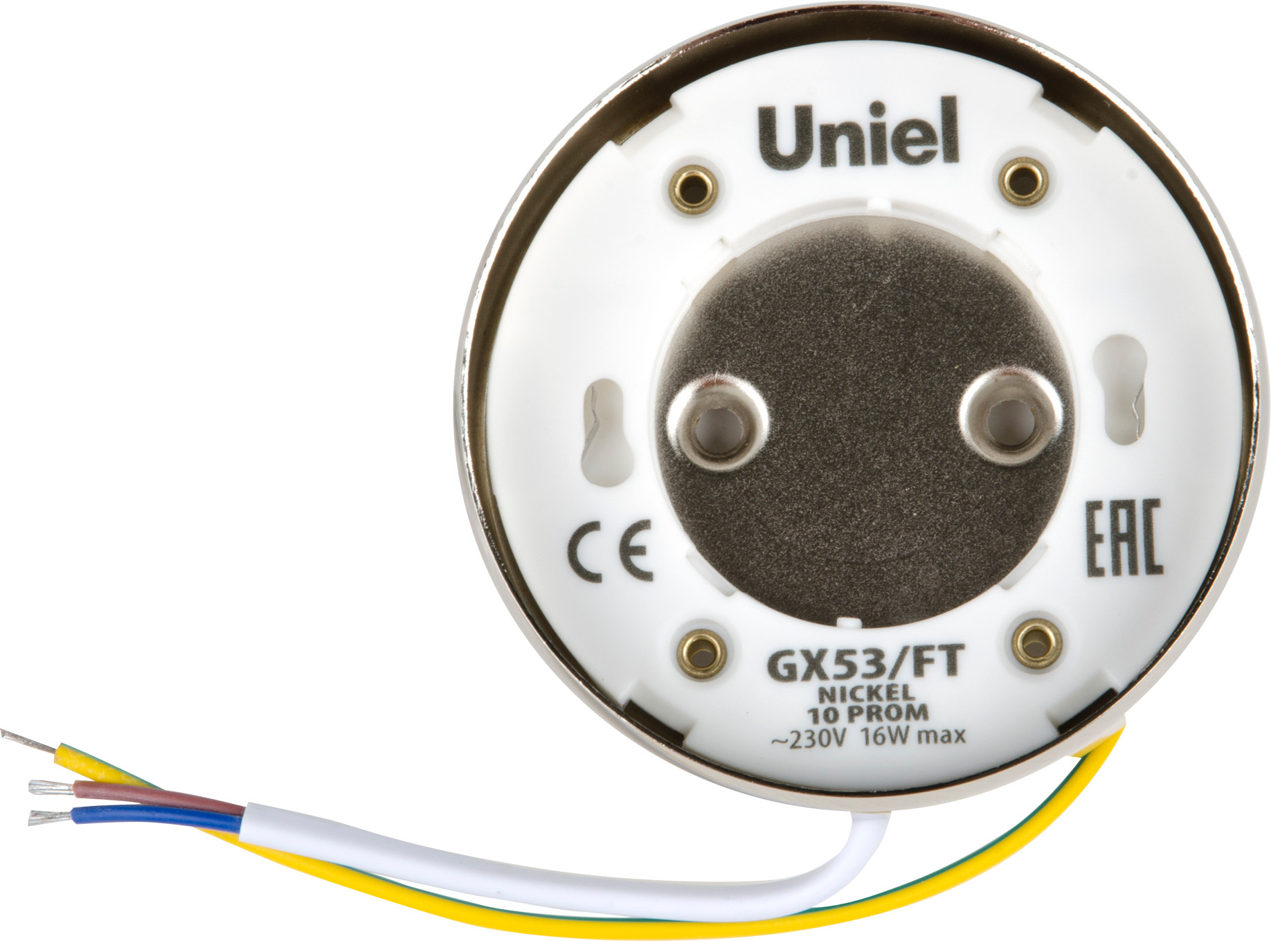 Точечный светильник Uniel GX53/FT NICKEL 10 PROM / UL-00004148
