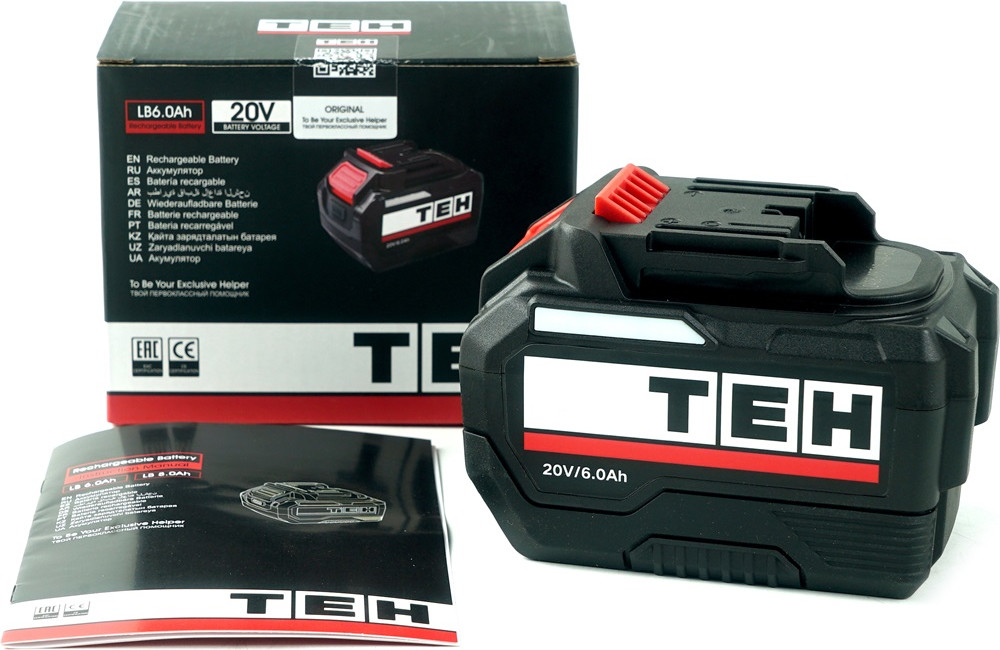Аккумулятор для электроинструмента TEH LB6.0Ah 20V 10C — фото 6