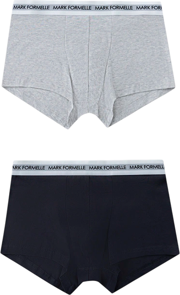 Комплект мужских трусов Mark Formelle 411124-2 (р.78-88, светло-серый меланж/графит-1)