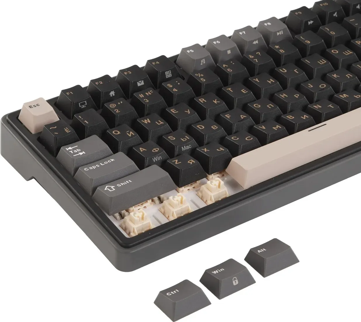 Клавиатура Royal Kludge RK R87 Pro (Cream switch/Phantom) — фото 6
