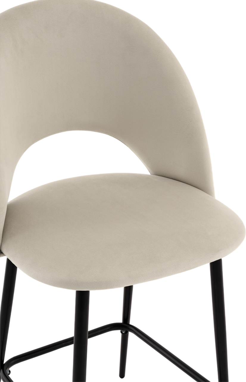 Стул барный Stool Group Меган SN LV-122-H07-01P-01 (велюр бежевый) — фото 6