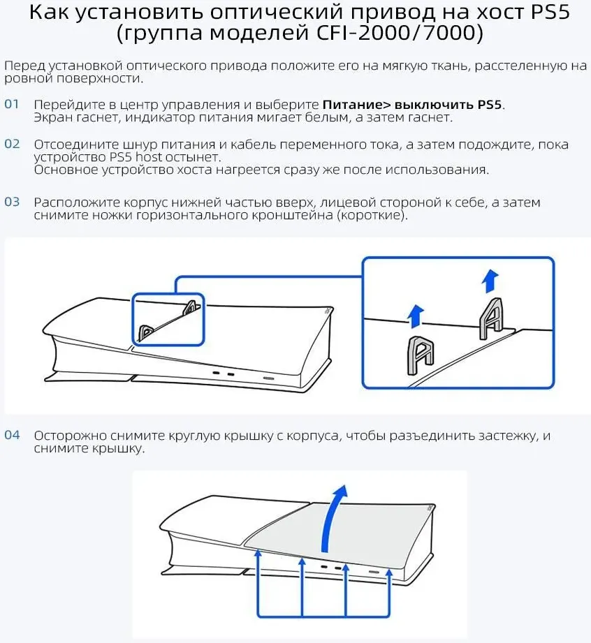 Внешний дисковод для игровой приставки Sony PlayStation 5 Disc Drive / CFI-ZDD1 (EU version) — фото 5