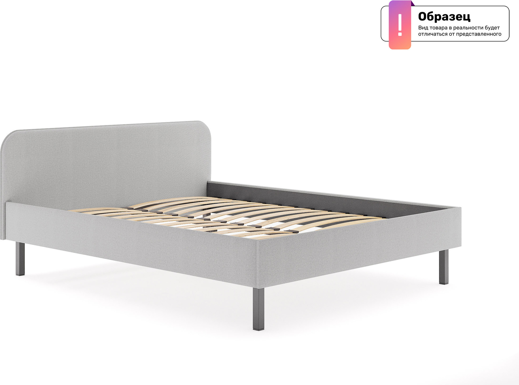 Двуспальная кровать Сонум Терра 160x200 (велутто латте) — фото 5