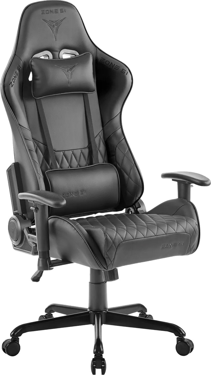 Кресло геймерское Zone 51 Clubpoint / Z51-CLU-BK (черный)