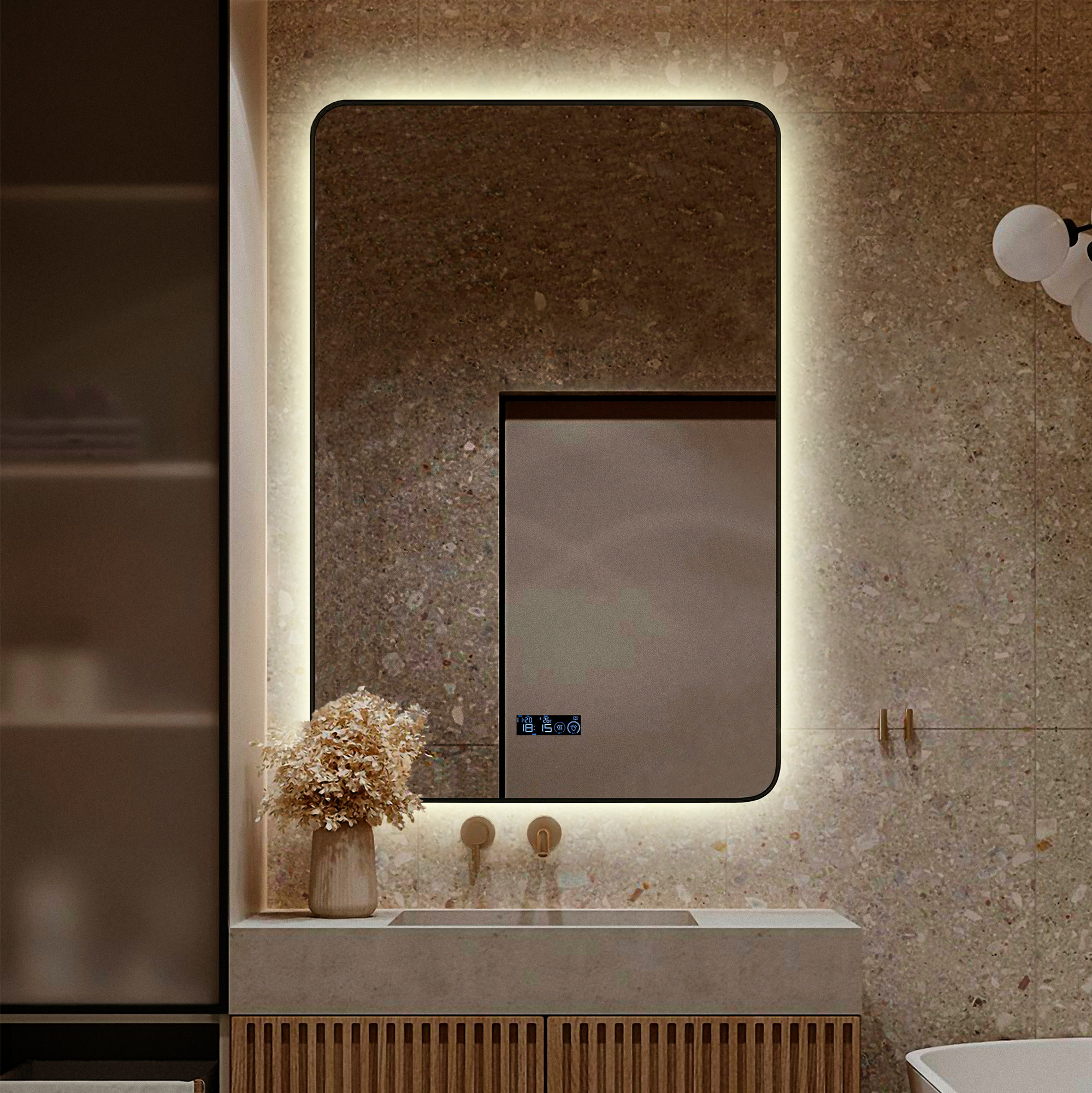 Зеркало Silver Mirrors Incanto Black 80x120 / LED-00002883