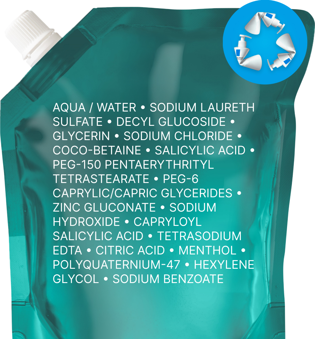 Гель для умывания La Roche-Posay Effaclar очищающий, микроотшелушивающий (400мл, сменный блок) — фото 2