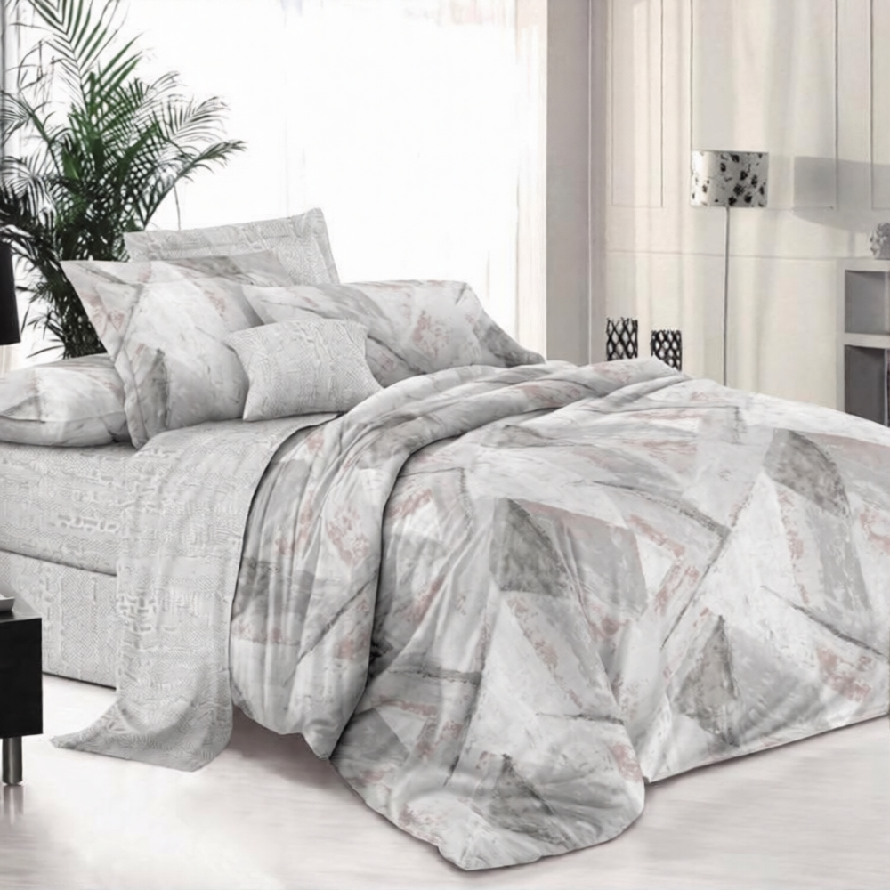 Комплект постельного белья Luxsonia Фреска Поплин 2сп 70x70 / Эф220 (на резинке)