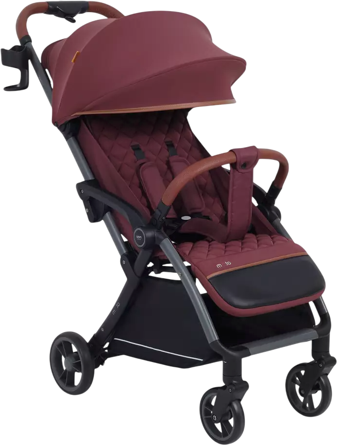 Детская прогулочная коляска MOWbaby Atom / MB200 (Cherry)