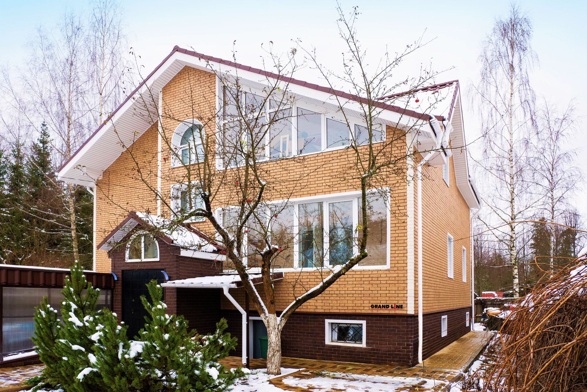 Фасадная панель Grand Line Я-Фасад Балтийский кирпич (янтарь) — фото 4