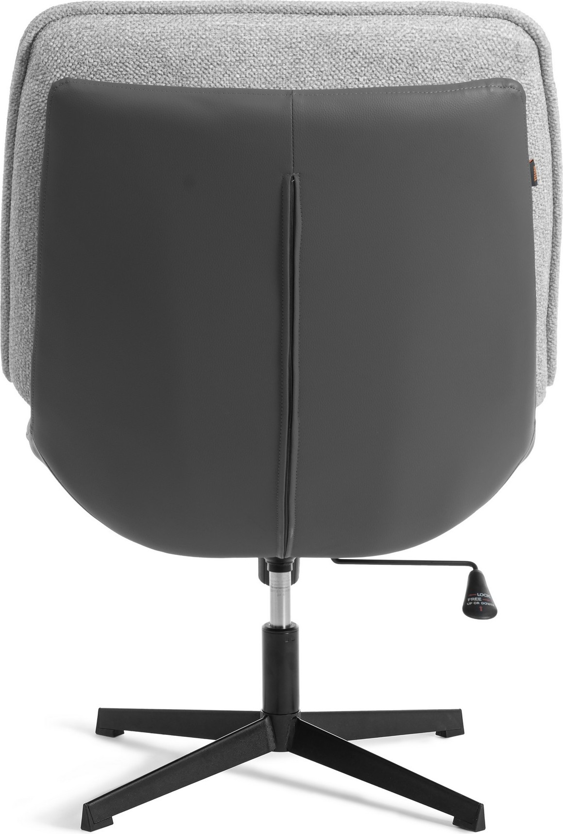 Кресло мягкое Tetchair Cosmo (велюр/букле/экокожа, VT shape silver/графит) — фото 5