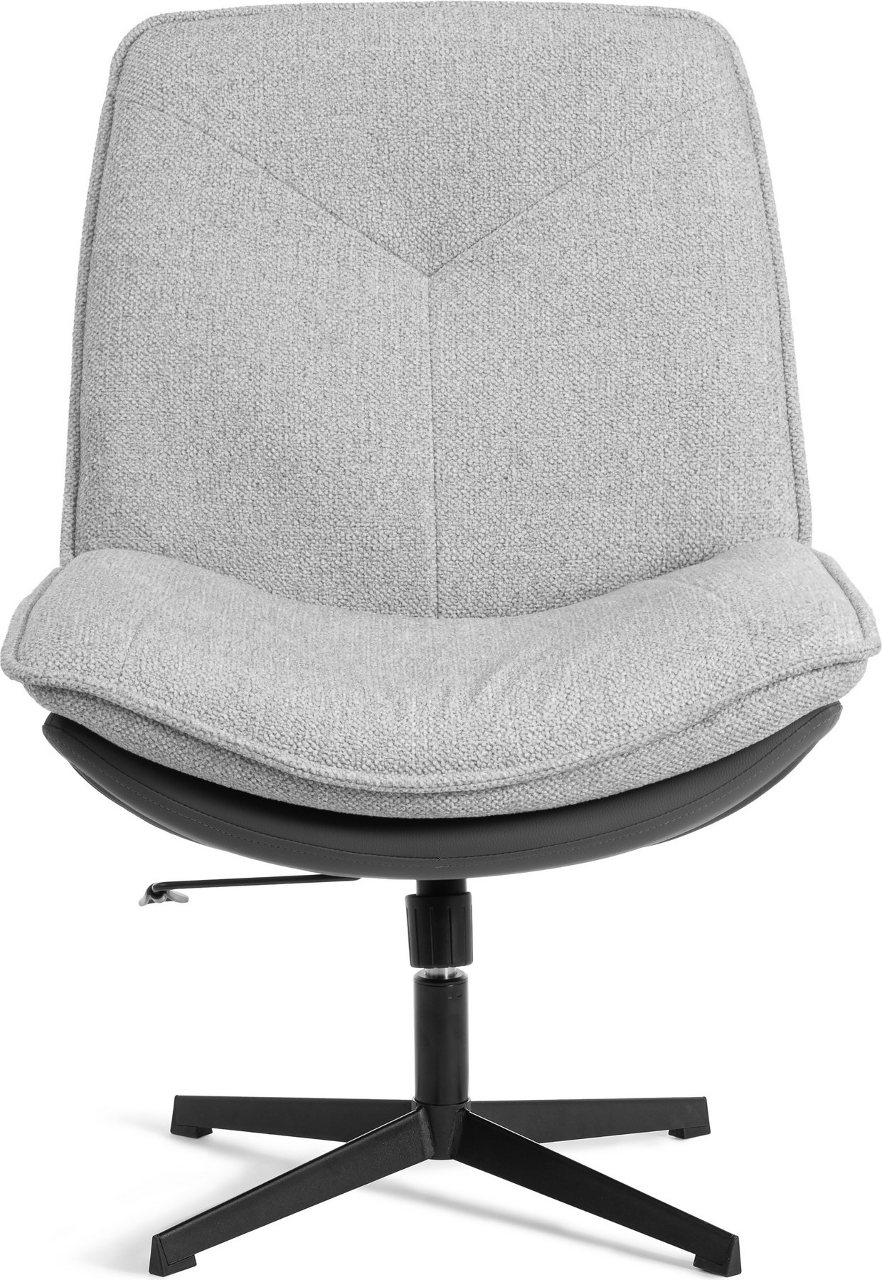 Кресло мягкое Tetchair Cosmo (велюр/букле/экокожа, VT shape silver/графит) — фото 6