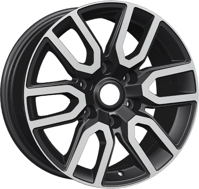 Литой диск Khomen KHW1723 Mazda BT50 17x8" 6x139.7мм DIA 93.1мм ET 45мм (Black FP)