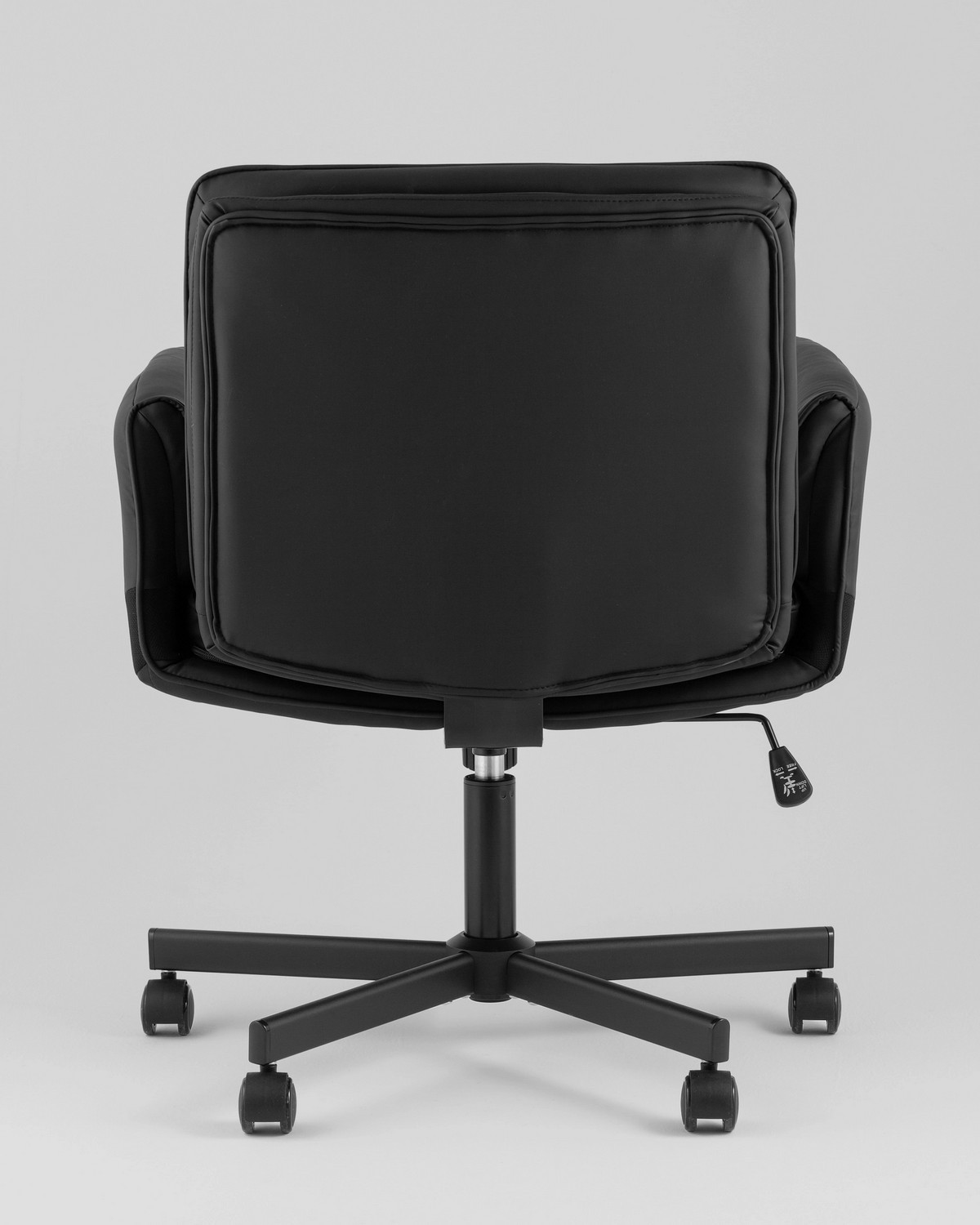 Кресло офисное TopChairs Foldo с откидными подлокотниками (черный D-802) — фото 4