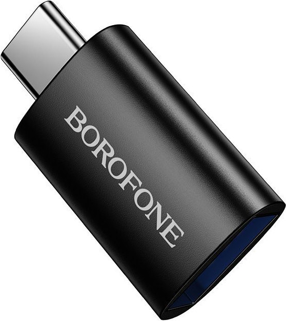 Адаптер Borofone BV26C Type-C-USB 3.0 (черный) — фото 2