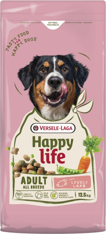 Сухой корм для собак Happy Life Для взрослых собак с ягненком / 431096 (12.5кг)