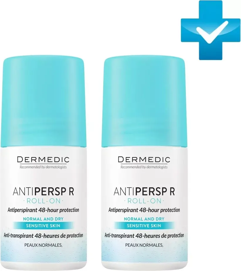Антиперспирант шариковый Dermedic Antipersp R Roll-On (2x60г) — фото 2