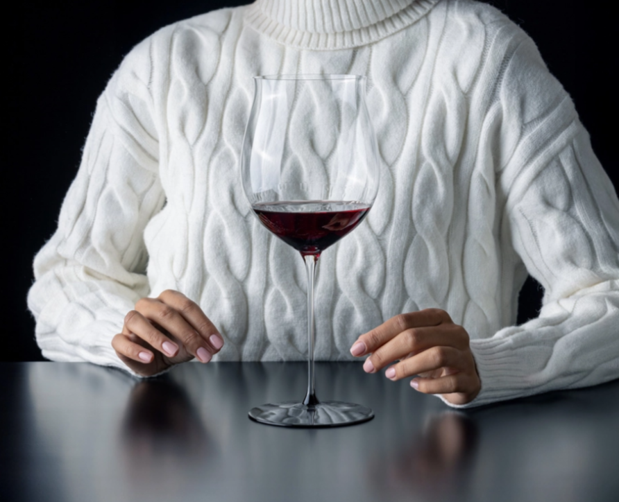 Бокал Riedel Fatto A Mano Black Tie Burgundy Grand Cru 4110/16 — фото 2