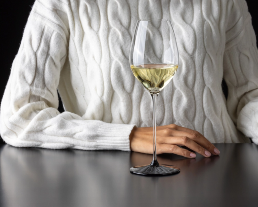 Бокал Riedel Fatto A Mano Black Tie Champagne/Sauvignon 4110/28 — фото 2