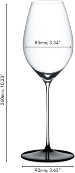 Бокал Riedel Fatto A Mano Black Tie Champagne/Sauvignon 4110/28 — фото 4