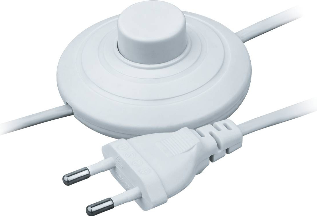 Шнур сетевой Navigator NPS-FS01-170-2x0.5-WH / 61600 (1.7м, белый)