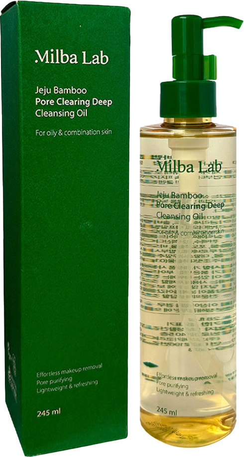 Гидрофильное масло Milba Lab Jeju Bamboo Pore Clearing Deep Cleansing Oil (245мл) — фото 2