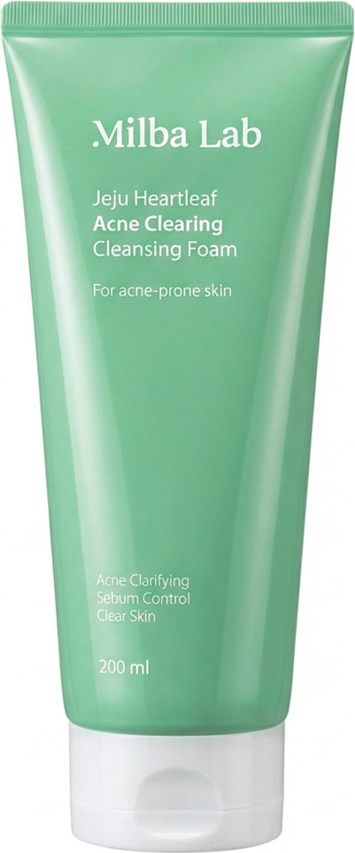 Пенка для умывания Milba Lab Jeju Heartleaf Acne Clearing Cleansing Foam (200мл)