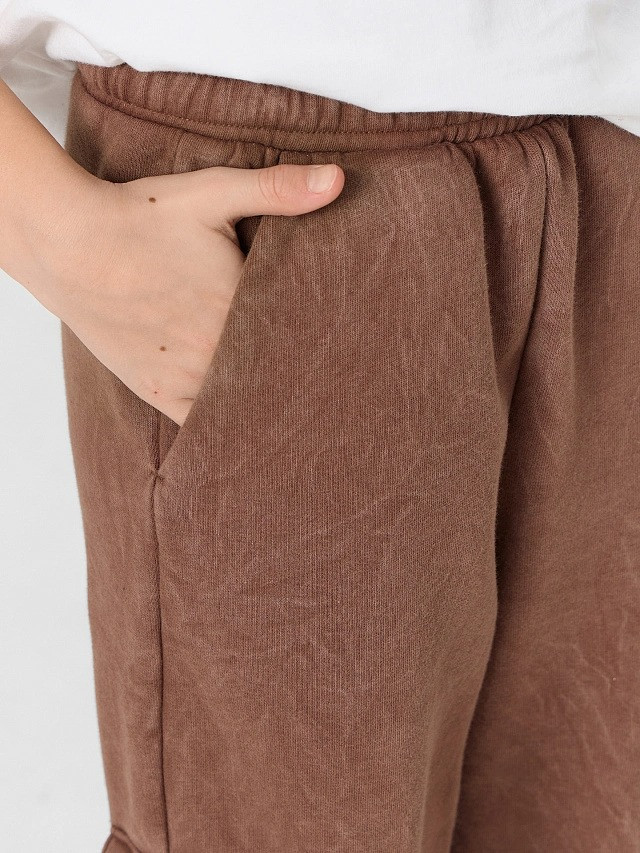 Штаны детские Mark Formelle 183413 (р.152-76-66, acid wash коричневый) — фото 5