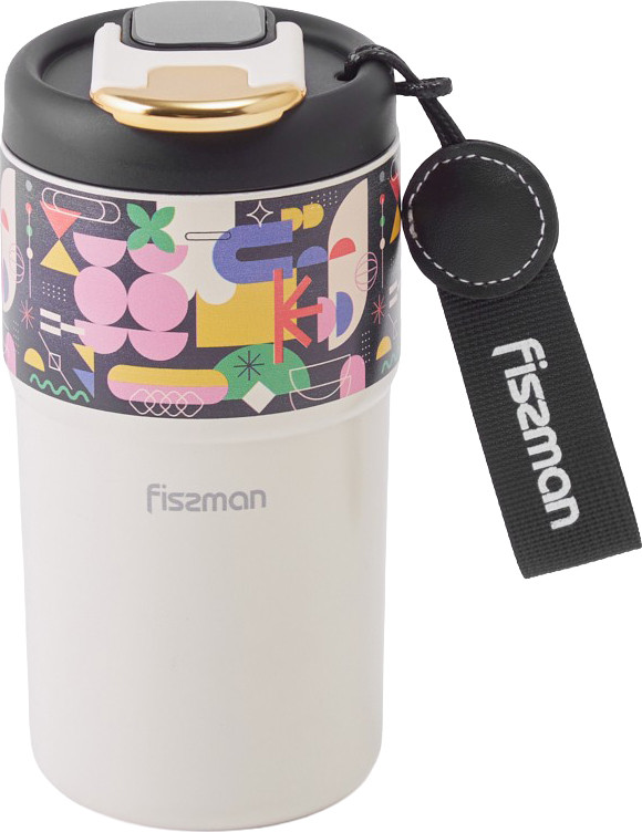 Термокружка Fissman 19786 (белый)