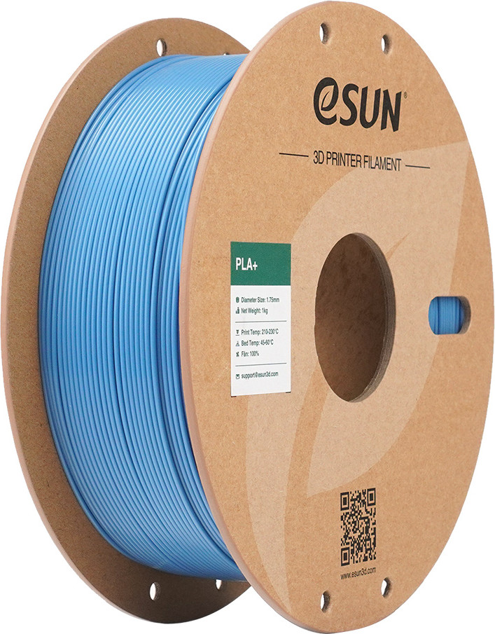 Пластик для 3D-печати eSUN PLA+ / PLA+175O-HU1P1 (1.75мм, 1кг, дымчатый/синий) — фото 2