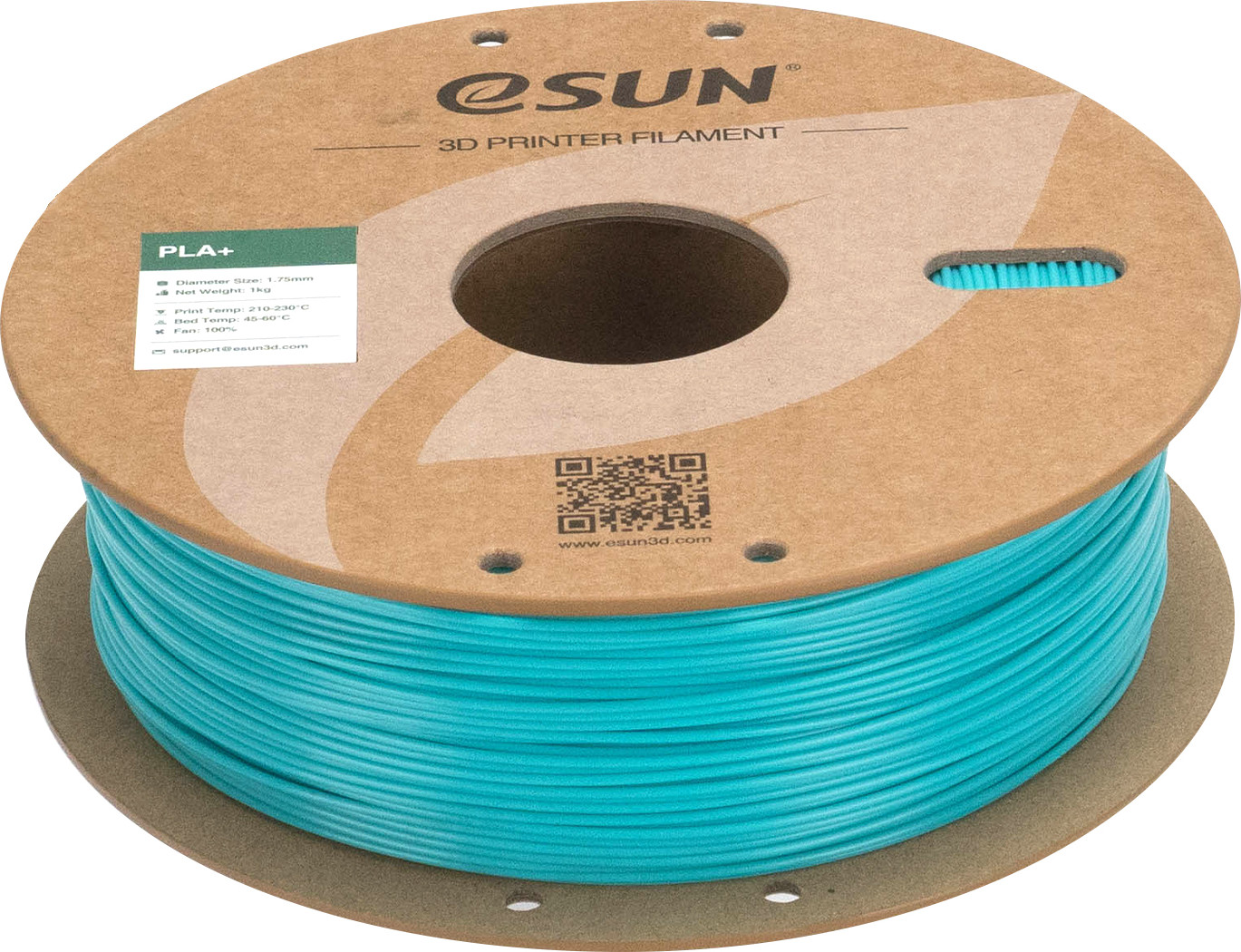 Пластик для 3D-печати eSUN PLA+ / PLA+1750-AQ1P1 (1.75мм, 1кг, вода)