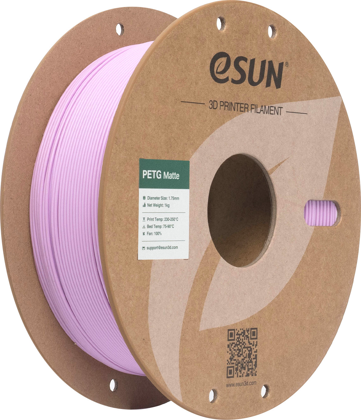 Пластик для 3D-печати eSUN PETG-Matte / PETG-MT175Q-ZA1P1 (1.75мм, 1кг, сиреневый)