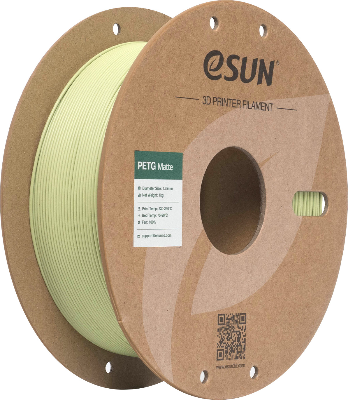 Пластик для 3D-печати eSUN PETG-Matte / PETG-MT175Q-MC1P1 (1.75мм, 1кг, матча зеленый)