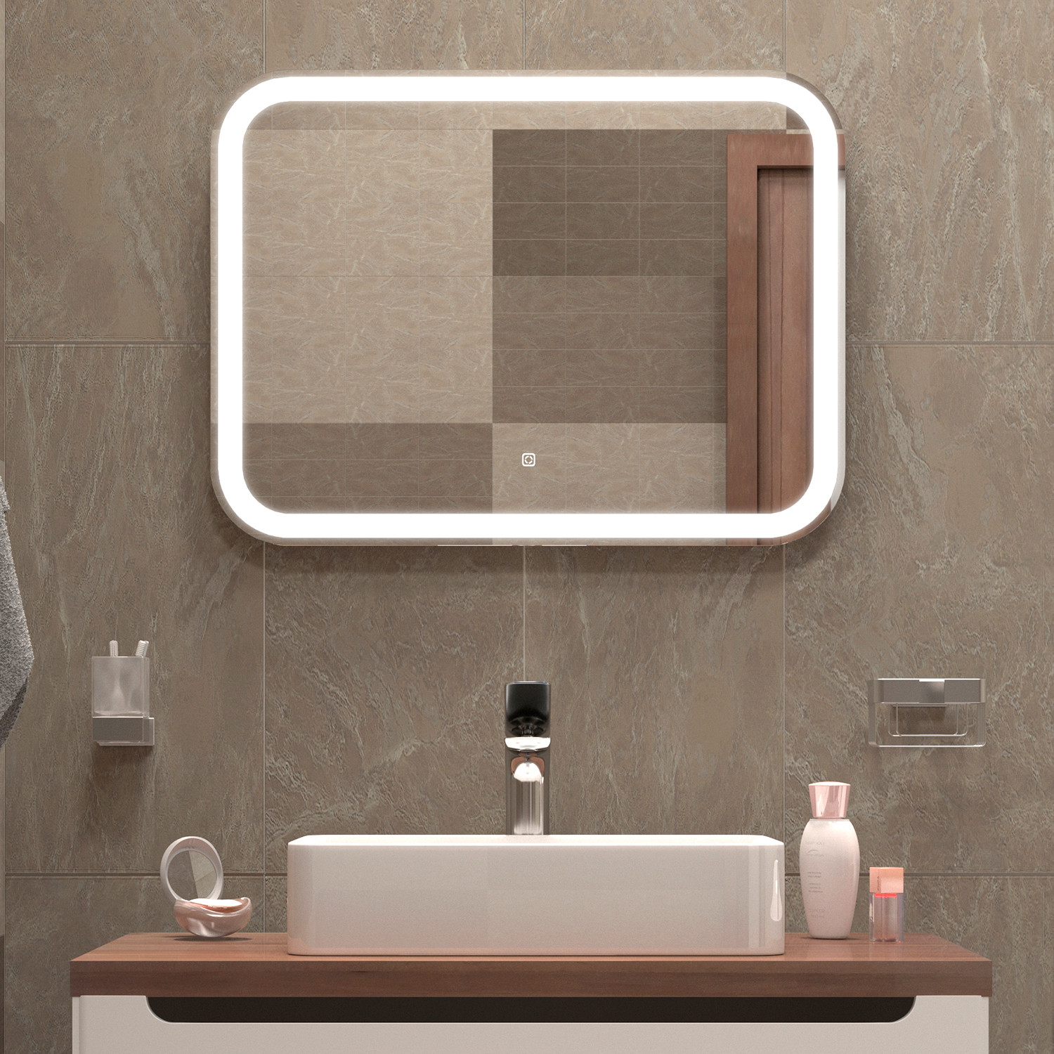 Зеркало Silver Mirrors Stiv neo-S 80x60 / LED-00003093