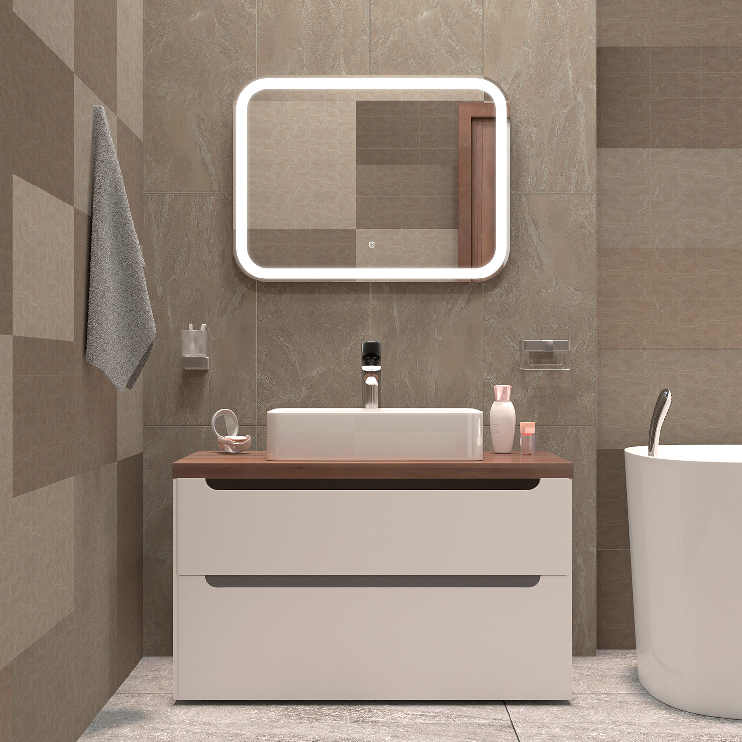 Зеркало Silver Mirrors Stiv neo-S 80x60 / LED-00003093 — фото 3