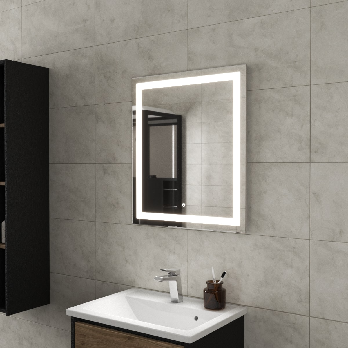 Зеркало Uncoria Тронто I 60x70 (светодиодное, бесконтактное)