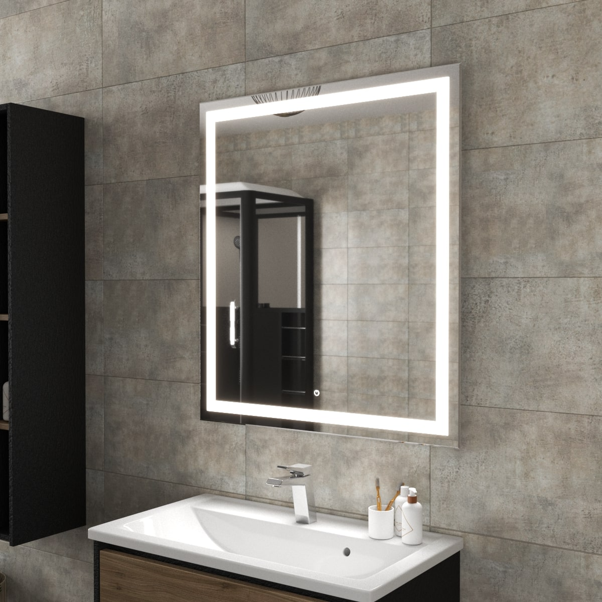 Зеркало Uncoria Тронто I 80x90 (светодиодное, бесконтактное)