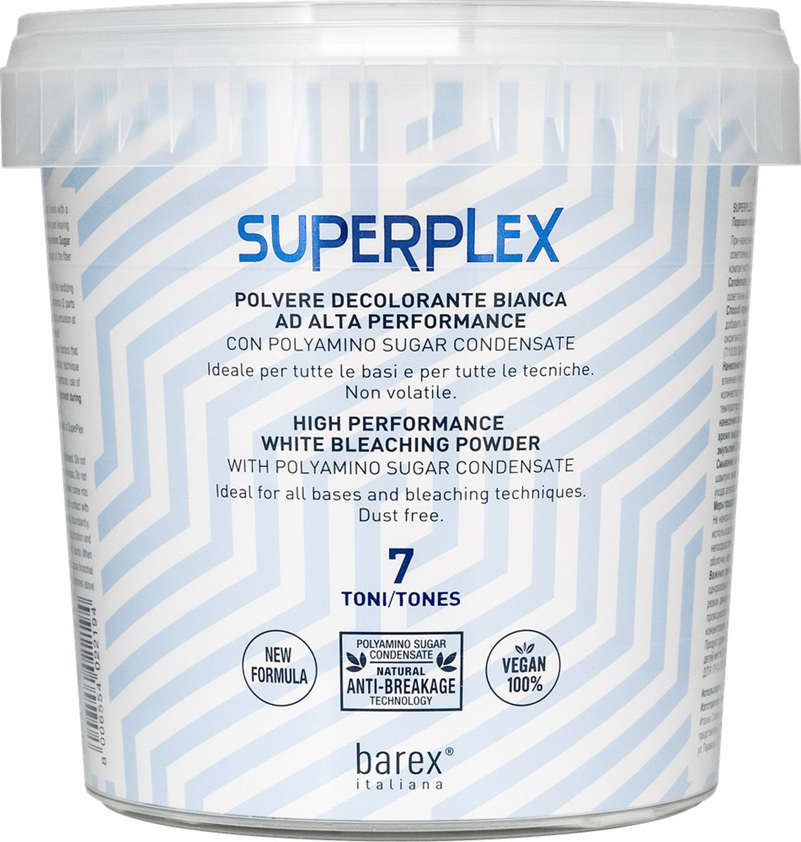 Порошок для осветления волос Barex Superplex Up To 7 (400г)