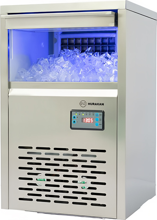 Профессиональный ледогенератор Hurakan HKN-IMC60M (кубики)