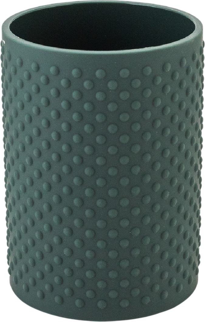 Стакан для зубной щетки и пасты SWENSA Toch / SWP-2404-GRN-03 (зеленый)