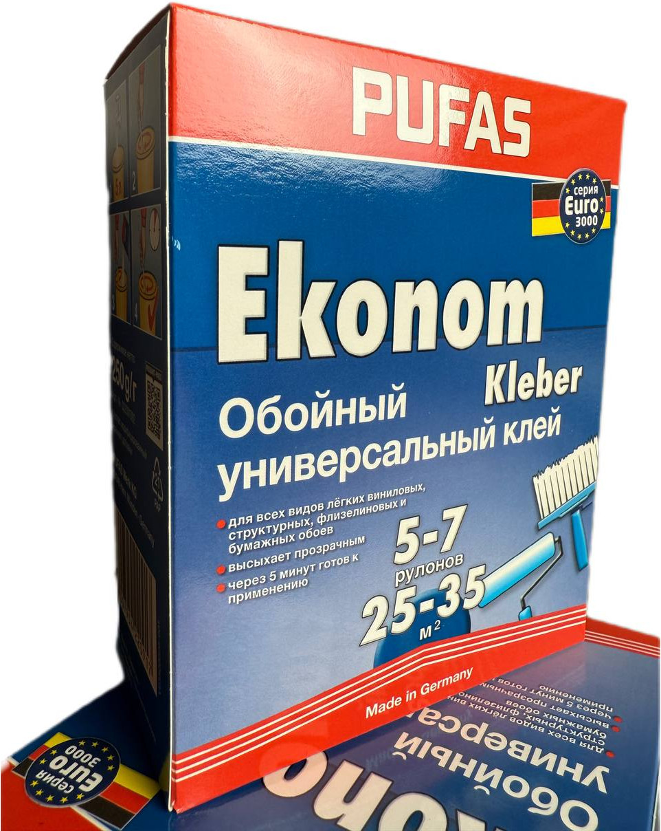 Клей для обоев Pufas Euro 3000 Эконом (250г) — фото 2