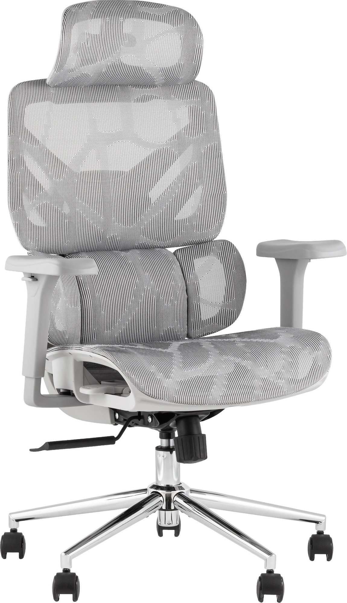 Кресло офисное TopChairs Structo / ZR-25W1301 (серая сетка)