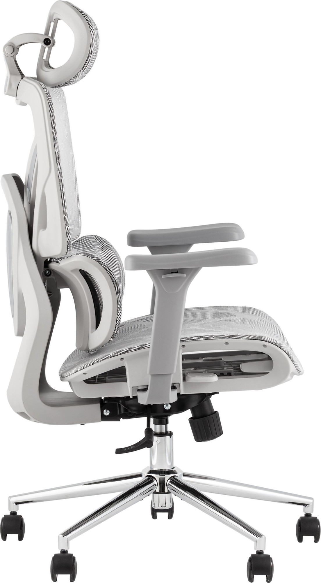 Кресло офисное TopChairs Structo / ZR-25W1301 (серая сетка) — фото 2