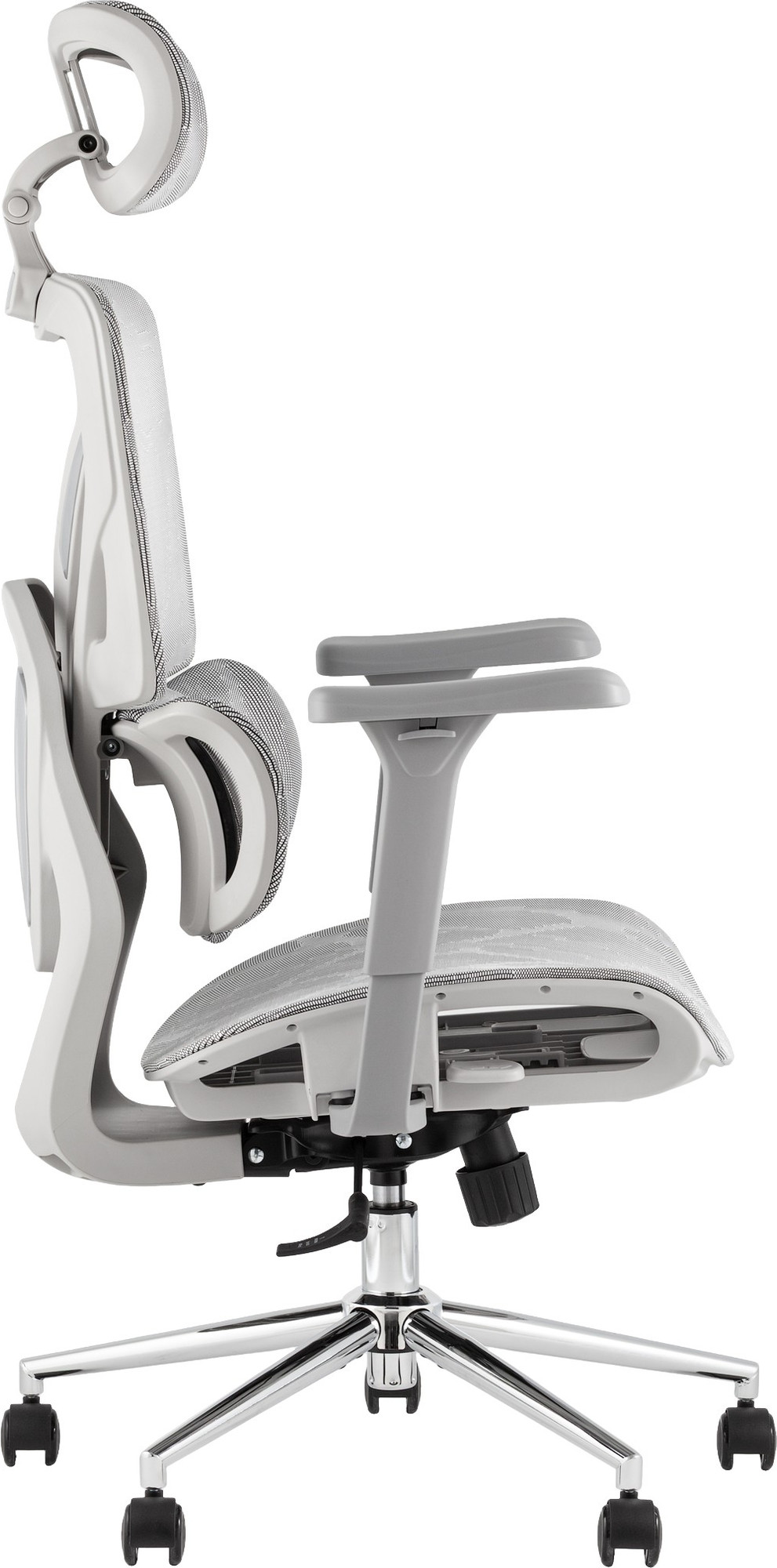 Кресло офисное TopChairs Structo / ZR-25W1301 (серая сетка) — фото 3