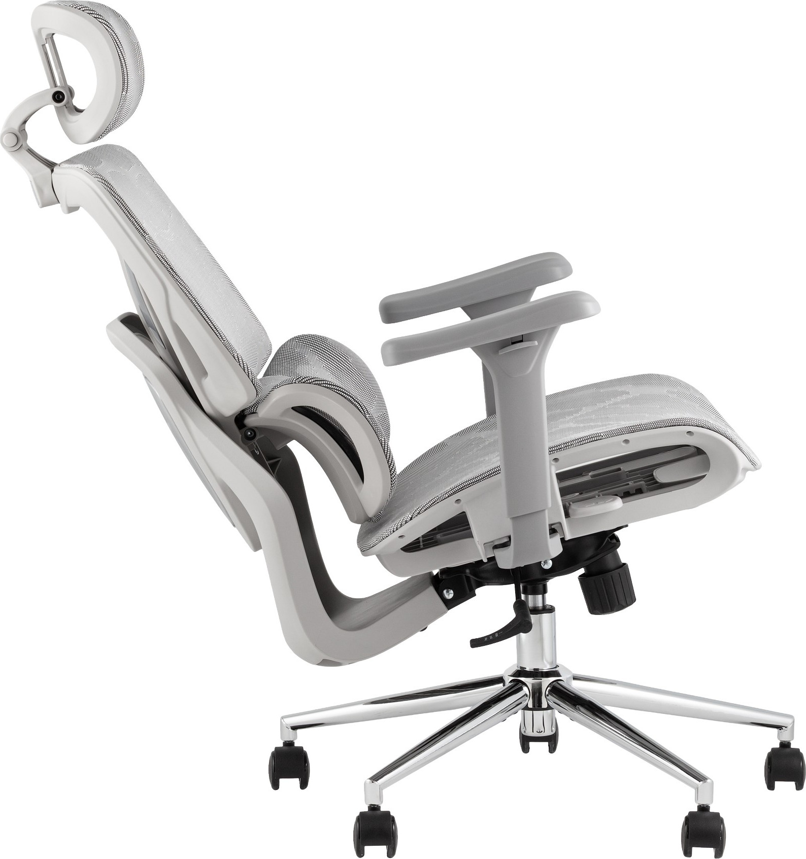 Кресло офисное TopChairs Structo / ZR-25W1301 (серая сетка) — фото 4