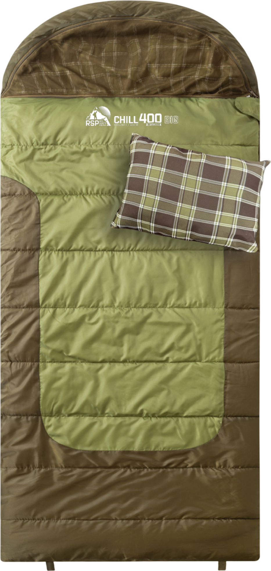 Спальный мешок RSP Outdoor Chill 400 Big / SB-СH-400-BIG-OLGN-L (оливково-зеленый)
